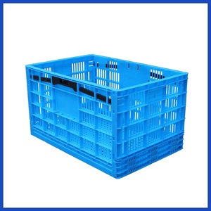 Caisse en <span class=keywords><strong>plastique</strong></span> pliable à mailles ventilées de grande taille <span class=keywords><strong>et</strong></span> résistante, pour le stockage des <span class=keywords><strong>fruits</strong></span> <span class=keywords><strong>et</strong></span> légumes. Caisse pliable empilable de qualité supérieure - Product Image 2