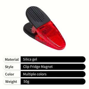 Plastic Clear Fridge Magnet Custom Logo Multi-function Food Bag Magnetic Fridge Magnet for Snack - Product Image 4