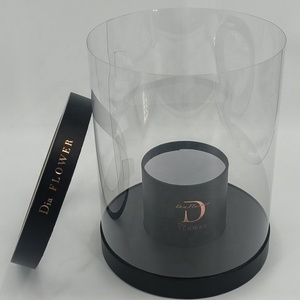 Chất Lượng Hàng Đầu Rõ Ràng PVC Vòng Quà Tặng Hoa Hộp Tùy Chỉnh Kích Thước Và Logo, Hot Bán Hoa Hồng Hộp Hiện Tại, Vòng Hộp Quà Tặng - Product Image 2