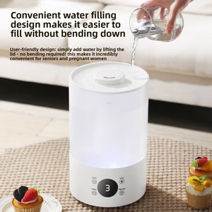 <span class=keywords><strong>Humidificador</strong></span> Silencioso para el Hogar de 4L con Alimentación por CA para Mujeres Embarazadas y Bebés con Aromaterapia - Product Image 1