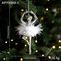 Ornements de Noël suspendus en forme de ballerines dansantes pour la décoration de l'arbre de Noël