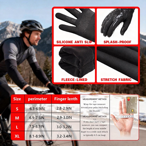 Guanti da Sci Invernali da Donna in Poliestere, Touchscreen, Aderenti, Morbidi, Caldi, Antiscivolo e Antistrappo - Product Image 6