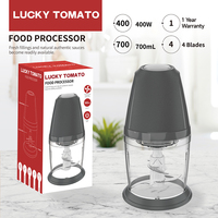 Robot Culinaire Électrique Mini Hachoir à Viande pour Bébé, Capacité de 400W, 1,2 L, Machine de Cuisson, Hachoir à Ail