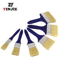 Pinceau à peinture pour meubles, manche en plastique, poils en bois, fibres synthétiques, personnalisable, support OEM, marché colombien