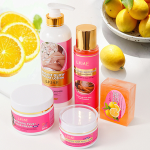 Ensemble de soins de la peau Gluta populaire, vitamine C et beurre de karité, sérum éclaircissant luxueux biologique à l'AHA, améliore la mélanine pour les peaux foncées - Product Image 5
