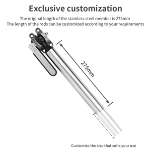 VINmounts verstellbare Bootsrutenhalterung für Köderbrett/Schneidetisch/BBQ-Grill 360° drehbar, marinegeeignet, einfache Montage - Product Image 5