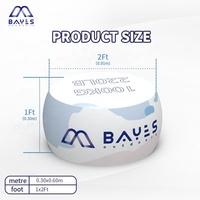 Couverture en tissu de conception personnalisée rapide annonçant le pouf gonflable pour l'événement et la promotion de marque