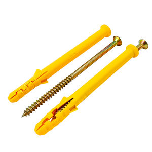 3.5mm PVC Plastic Screws and Wall Plugs Set for Masonry Brick Concrete Anchor Bolts Plug Expansion Insulation Anchor - Product Image 1