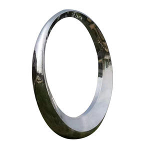 Su misura di grandi dimensioni in acciaio inox scultura anello Spray animale struttura in acciaio incisione per il Campus galleria specchio spirituale - Product Image 4