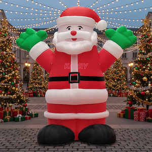 Modè<span class=keywords><strong>le</strong></span> géant gonflable de bonhomme de neige et de <span class=keywords><strong>Père</strong></span> Noël pour publicité extérieure commerciale de haute qualité, idéal pour les fêtes de Noël - Product Image 1