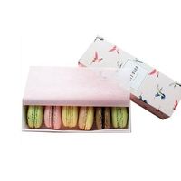 Vente en gros de boîtes à macarons biodégradables personnalisées nouveau style emballage de macarons en carton kraft revêtement UV 4C laminage mat/brillant