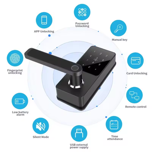 Lockstar Khóa Chốt Nén Ttlock Khóa Cửa Thông Minh Vân Tay Mật Khẩu Kỹ Thuật Số Cerramura Serrure Inteligente - Product Image 2