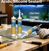 Scellant silicone acétique multi-usages transparent pour collage de cadres photo, vitrines et étanchéité des joints