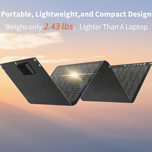 <b>Portable</b> Foldable Mini Four-Slice 60W High-Efficiency 23% Efficiency <b>Solar</b> <b>Panel</b> Waterproof Design USB PD/DC Charger - Product Image 5