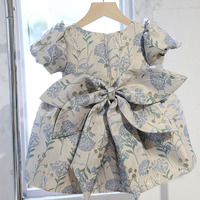 Robe princesse espagnole vintage pour petites filles, tenue de bal, d'anniversaire, de mariage, à fleurs, boutique, 2023