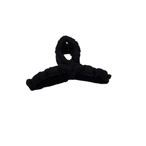 Fermaglio per capelli Angelina con lettera D rivestita in tessuto, in plastica, 10 cm, accessorio per capelli da donna - Product Image 1