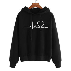 <span class=keywords><strong>Felpa</strong></span> da donna all'ingrosso e <span class=keywords><strong>felpa</strong></span> con cappuccio da donna con cappuccio stampa Casual pullover da <span class=keywords><strong>ragazza</strong></span> manica lunga primavera autunno inverno - Product Image 3