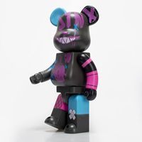 Figurine d'art Bearbrick 28 cm en résine, 400 %, pour salon, vente en gros