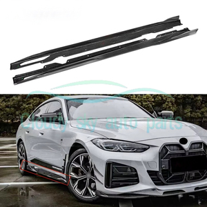 Minigonne laterali in fibra di carbonio stile SQ per BMW <span class=keywords><strong>Serie</strong></span> <span class=keywords><strong>4</strong></span> G26 <span class=keywords><strong>Gran</strong></span> Coupé <span class=keywords><strong>4</strong></span> porte 2021+ - Splitter paraurti di alta qualità, nuovo, montaggio a bullone - Product Image 5