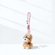 Porte-clés pendentif chien Schnauzer en peluche, breloque mignonne pour sac, accessoire de sac à dos imperméable, option logo personnalisé, fabriqué à Yiwu