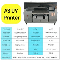 Imprimante UV DTF format A3 version améliorée pour coques de téléphone en relief, cartes PVC, céramique et impression de logos 3D – Idéale pour les petites entreprises