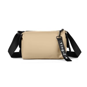 Korean Style Pillow Shaped Shoulder Bag Simple Zipper Closure Casual Everyday Use Unisex Crossbody Bag Black Gray Blue Green - Product Image 2