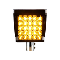Feux de signalisation routière à LED solaires pour utilisation nocturne, distance visible supérieure à 1000 m, durée de vie de 10 ans, lampe de sécurité routière certifiée CE