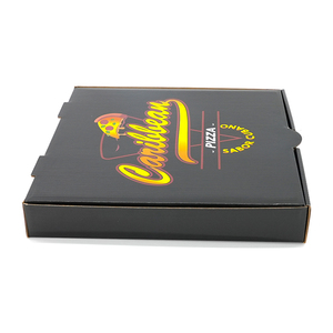 Boîte à pizza personnalisée en carton ondulé, emballage alimentaire résistant à la graisse, pour livraison à emporter, restaurant, emballage de pizza en gros - Product Image 4