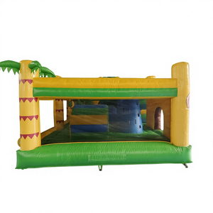 Grand château de rebond combiné de toboggan de trampoline gonflable extérieur commercial et maison de rebond avec équipement de saut pour enfants de ventilateur - Product Image 4