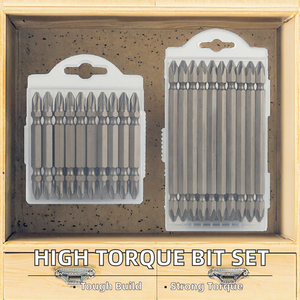 مجموعة مفك الهواء 2 فيليبس بعزم دوران مزدوج s65-من PH2 ، بتات سفع رملي رأس ننشاكو مصدر صلب سهل الاستخدام - Product Image 2