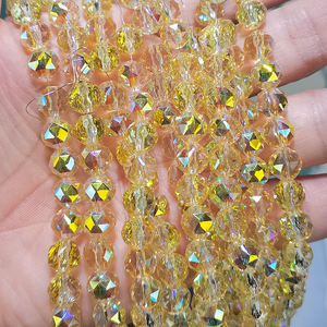 Perles en verre facettées AB transparentes d'Autriche, 8 mm et 10 mm, de plusieurs couleurs au choix, pour la fabrication de bijoux (vente en gros) - Product Image 6