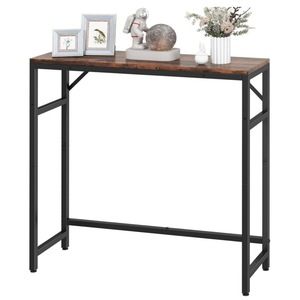 Narrow entryway <b>table</b>, entrance <b>table</b> with 2 support bars, thin sofa <b>table</b>, small sofa <b>table</b>, living room side <b>table</b> - Product Image 1