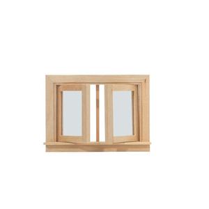 Boutique 1:12 Mini maison de poupée DIY avec fenêtres et portes en bois d'embryon uni pour peinture et accessoires de modèles colorés - Product Image 4