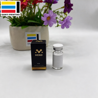 Boîte en carton pliable pour flacon de 3 ml et 10 ml, emballage personnalisé avec logo, sans plateau