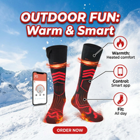 Chaussettes chauffantes d'hiver pour hommes, femmes et jeunes, 100% coton, écologiques, imperméables, légères, personnalisables, pour un usage quotidien et sportif