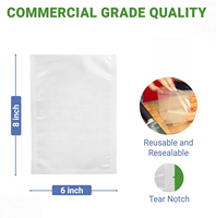 Sacs de conservation sous vide réutilisables, sacs de mise sous vide étanches pour aliments, congélation, viande, légumes, préparation de repas