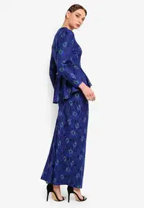 Hot Sale Newest Design Malaysia Style Baju Kurung Women Lace Kebaya