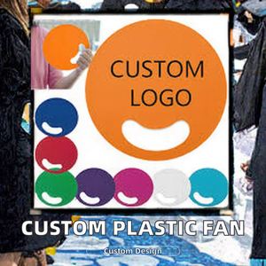 Abanico Promocional Creativo Minimalista de PP/PVC con Impresión a Doble Cara, Diseño Geométrico Personalizado, Regalo para el Verano - Product Image 3