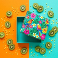 Caja de Regalo Plegable de Lujo Ecológica con Forma de Libro, Personalizada con Cinta y Diseño de Logotipo para Empaque Premium