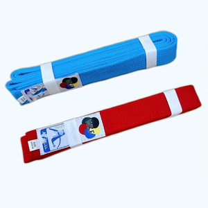Custom Logo Multi-Color Stripe Belt for Martial Arts Cotton Training Belt for Judo BJJ Taekwondo Karate <strong>Boxing</strong> - Product Image 2