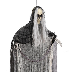 Kit de 3 Esqueletos Colgantes Luminosos de Halloween, Decoración Espeluznante para Fiestas y Salas de Escape - Product Image 3