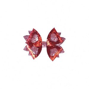 Handmade Elegant Metal Hair Clips Valentine's Day Shiny Love <b>Bow</b> for Little Girls Perfect <b>Gift</b> with Ribbon - Product Image 6