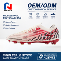 Chaussures de football unisexes personnalisées pour jeunes, crampons d'entraînement d'extérieur tendance en PU, AG, FG, TPU, vente en gros directe d'usine, collection Printemps