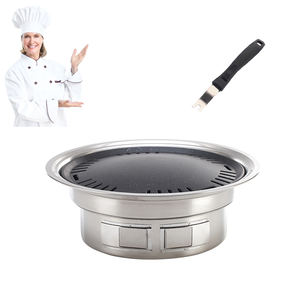 Lyroe เตาย่างบาร์บีคิวสแตนเลสแบบพกพาสำหรับใช้ในบ้านเตาย่างบาร์บีคิวสไตล์<span class=keywords><strong>เกาหลี</strong></span> - Product Image 3