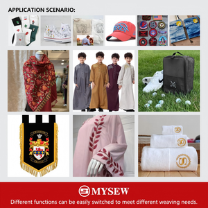 Mysew1204/1504 máy vi tính Taping hỗn hợp khăn Chenille Cording Máy Thêu 4 đầu máy tính công nghiệp máy thêu - Product Image 6