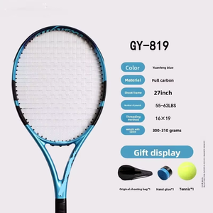Raqueta de Tenis de Fibra de Carbono Completa, <span class=keywords><strong>Nivel</strong></span> <span class=keywords><strong>Intermedio</strong></span>, Avanzado, Amateur, Alta Elasticidad, Unisex, Profesional, Tamaño de Empuñadura G2, Individual - Product Image 4