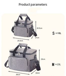 Grand sac isotherme réutilisable et étanche avec bandoulière réglable pour pique-nique, randonnée, cadeau - Product Image 2