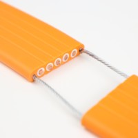 Câble en cuivre plat, flexible, élastique et isolé 16 AWG pour système de chariot de grue aérienne, anti-pliure, longue durée de vie, OEM