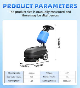 Fregadora de Pisos Eléctrica de Empuje Manual con Cepillo de <span class=keywords><strong>Limpieza</strong></span> de Disco Único, <span class=keywords><strong>Precio</strong></span> de Mini Máquina para Fregar y Secar - Product Image 4