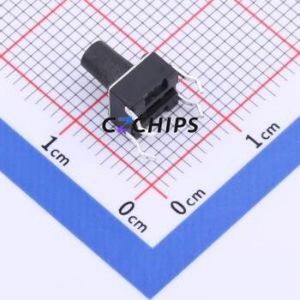 TSD001B08518A03 Tactile Switch Through hole Component (THT)-4P,6x6mm Switch Round Button 1.8N Through Hole 6mm - Product Image 2